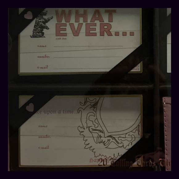 Juicy Couture Calling Cards With Pink Card Case - Picture 5 of 10